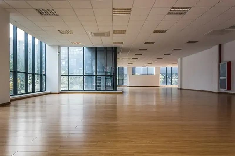 Move-in-ready space after final construction cleaning